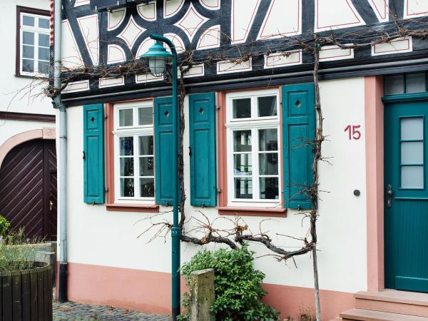 Fachwerkhausfenster in Hochheim am Main