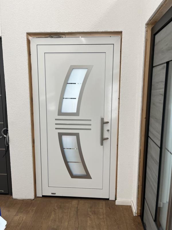 Aluminiu  Haustür weiß