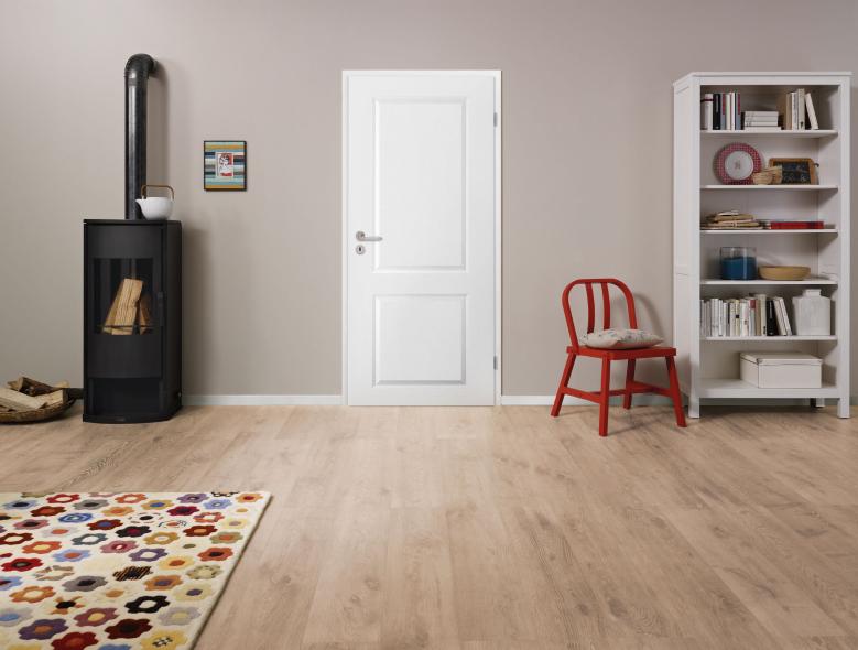 HQ Stiltür Opal Weiss mit zwei Füllungen