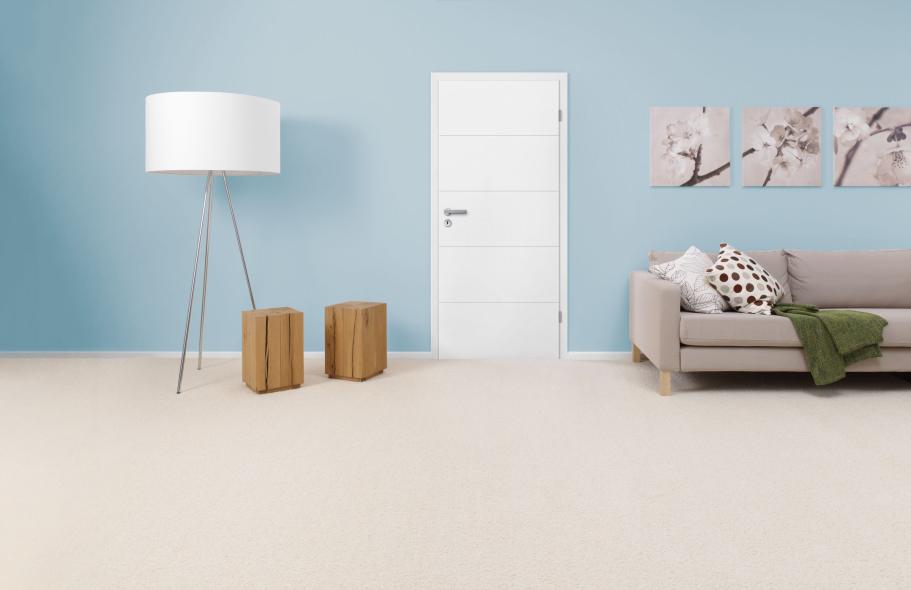 HQ Designtür titangrau weiss mit Rillen