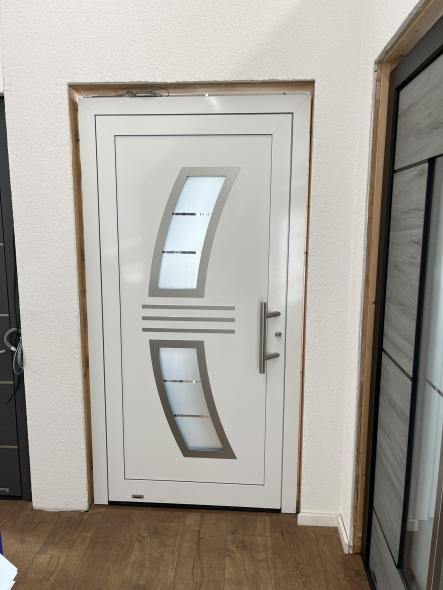 Aluminiu  Haustür weiß