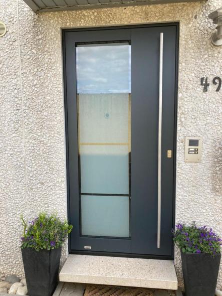 Aluminium Haustür anthrazit Mainz