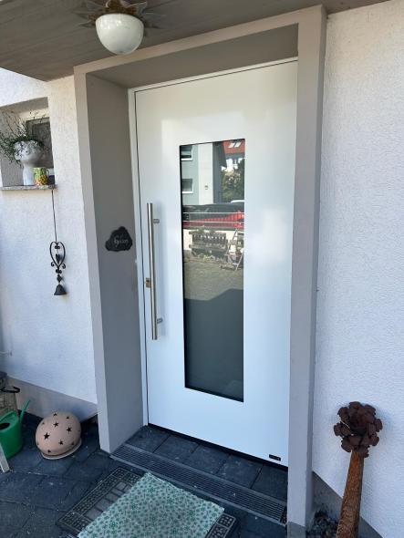 Aluminium Haustür weiß, Mainz