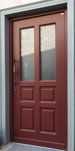 Holzür, Stiltür, rot, Denkmalschutz, Hochheim