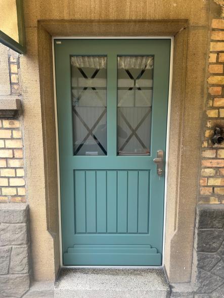 Holzhaustür, lindgrün, Mainz