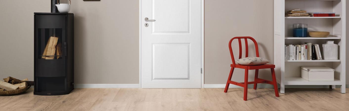 HQ Stiltür Opal Weiss mit zwei Füllungen